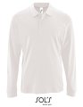 Heren Polo Sols Long-Sleeve Perfect Wit